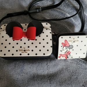 Kate Spade Minnie Mouse Crossbody Purse and Wallet